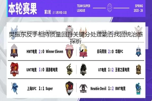 樊振东反手相持质量回升关键分处理能否找回统治感探析